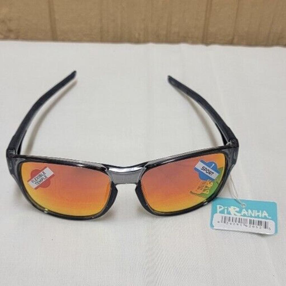 Piranha Sport Sunglasses Style # 62052 Flex temple Crystal Black Frames
